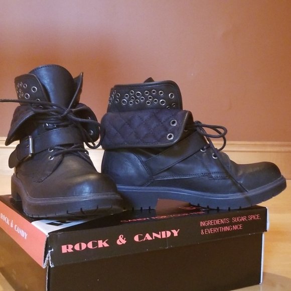 Studded Combat Boots - Picture 2 of 8